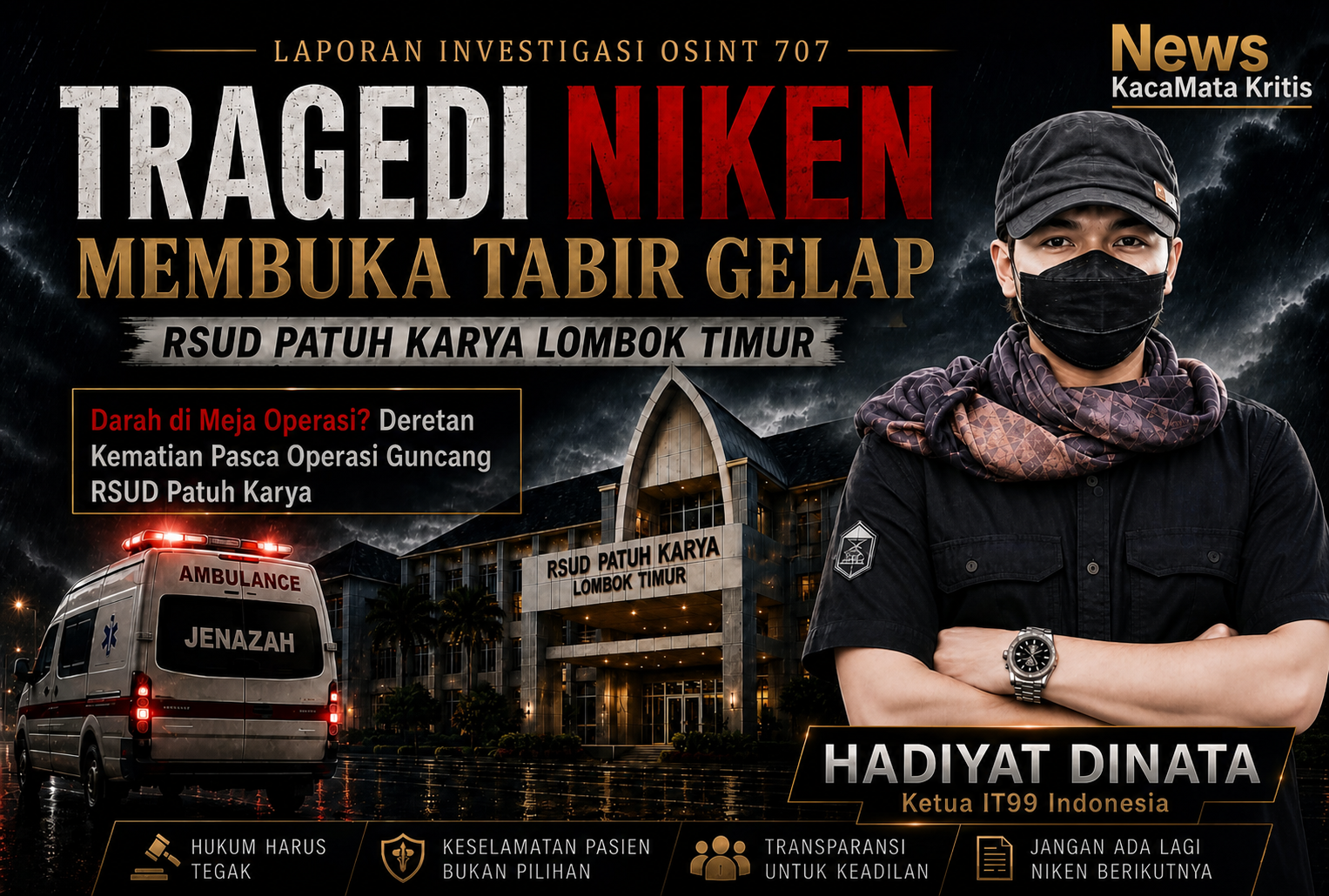 BUNGKAMNYA RSUD PATUH KARYA DAN DPRD LOMBOK TIMUR: BERAPA LAGI NYAWA HARUS MELAYANG SEBELUM ADA EVALUASI MENYELURUH?